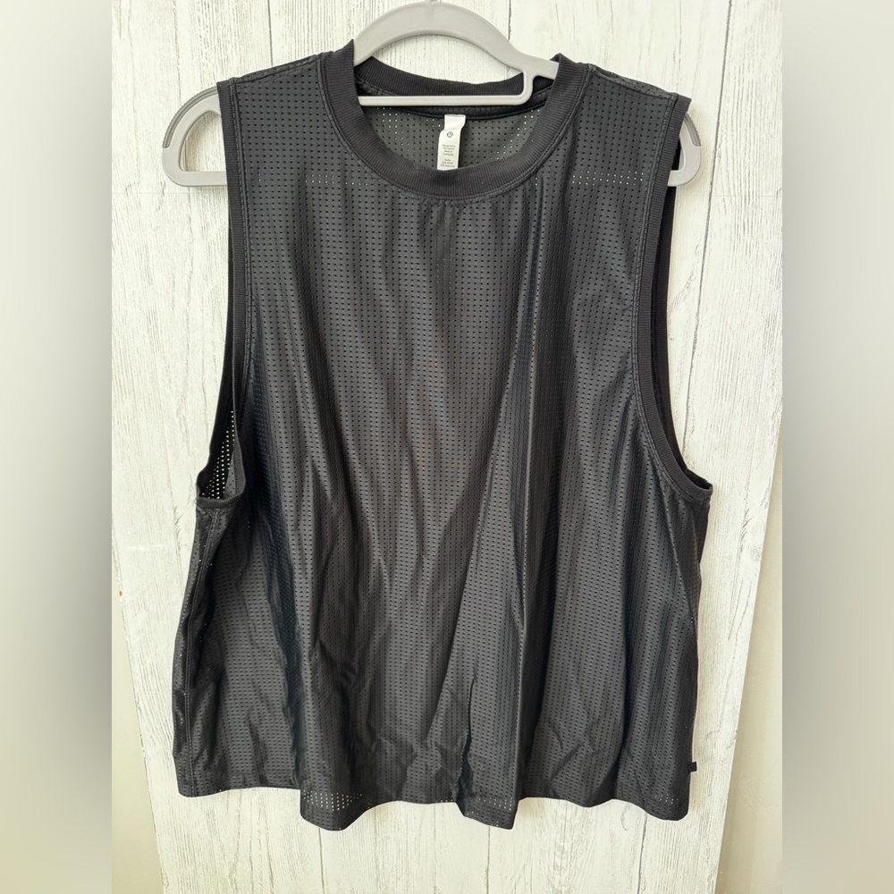 lululemon all yours mesh Muscle tank top black